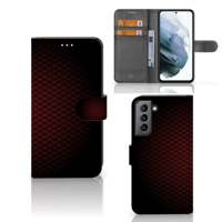 Samsung Galaxy S21 FE | Telefoon Hoesje | Geruit Rood - thumbnail