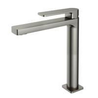 Hotbath GAL Verhoogde wastafelmengkraan zonder waste Geborsteld nikkel GL003HGN - thumbnail