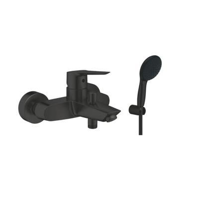 Grohe Start Badmengkraan - omstel - HOH 15cm - met handdoucheset - matte black (zwart) SW924868 / SW1126724 Grohe Start Badmengkraan - omstel - HOH 15cm - met handdoucheset - matte black (zwart) SW924868 / SW1126724