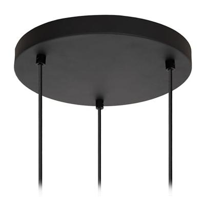 Lucide ELOISE - Hanglamp - Ø 40 cm - 3xE27 - Zwart