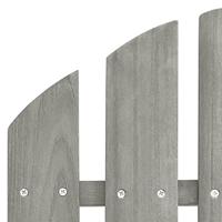 VidaXL Tuinstoel 2-zits adirondack massief vurenhout grijs - thumbnail