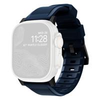 Nomad Rugged Strap Apple Watch (Ultra) 42mm / 44mm / 45mm / 49mm Atlantic Blue Connector Black - thumbnail