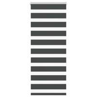 Zebra rolgordijn 60x150 cm stofbreedte zwart 55,9 cm - thumbnail