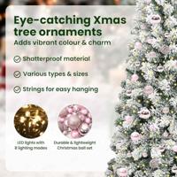 VidaXL Kunstmatige inklapbare kerstboom groen en wit 210 cm - thumbnail