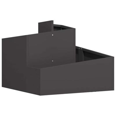 Tuin Bloempot Zwart 60 x 60 x 50 cm Staal