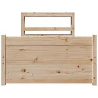 Bedframe met hoofdbord massief grenenhout 90x200 cm - thumbnail