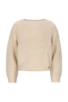 Like Flo winter sweater meisjes - beige - Djuna - gebreid