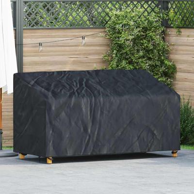 Tuinbankhoes Zwart 205 x 85 x 65 / 94 cm 420D stof