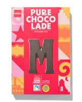 HEMA Chocoladeletter puur M 140g - thumbnail