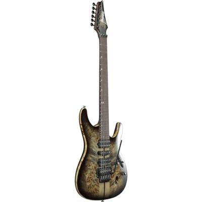 Ibanez Premium S1070PBZ-CKB Charcoal Black Burst elektrische gitaar met gigbag