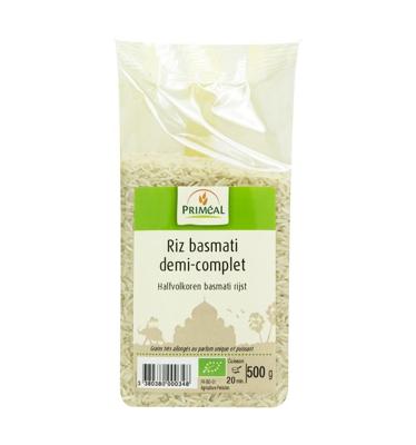 Primeal Halfvolkoren basmati rijst bio 500 Gram Primeal Halfvolkoren basmati rijst bio 500 Gram