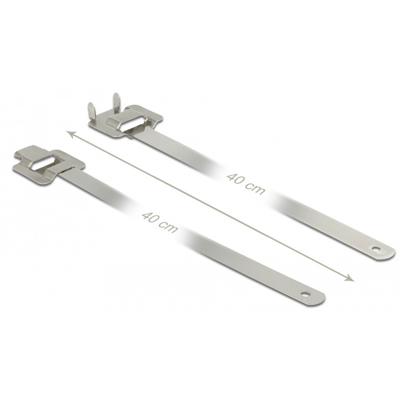 DeLOCK Herbruikbare RVS kabelbinders met vouwsluiting