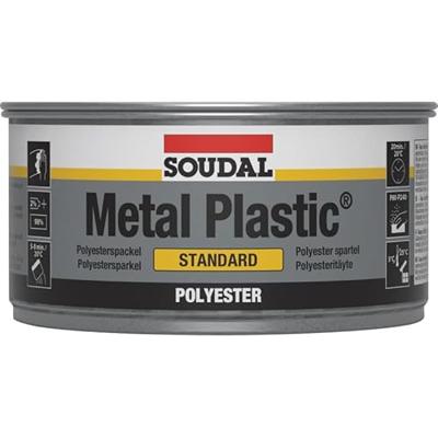 Soudal staal/polyesterplamuur 2-componenten grijs (2kg)