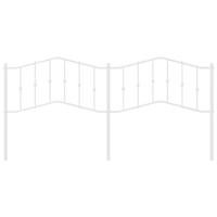 Hoofdbord 200 cm metaal wit - thumbnail