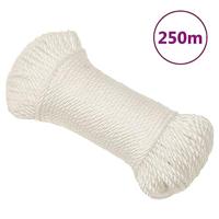 Werktouw 6 mm 250 m polypropeen wit - thumbnail