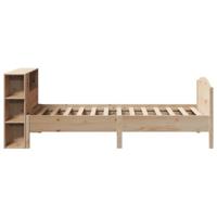 Bed met boekenkast zonder matras massief grenenhout 75x190 cm - thumbnail