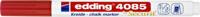 Krijtstift edding 4085 rond 1-2mm rood - thumbnail