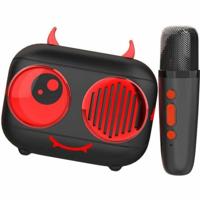 Karaokekit / Bluetooth-luidspreker en draadloze microfoon - Algemene voorwaarden - DIABLO, Magische stemeffecten, batterijduur van 8 uur, opladen via USB - thumbnail