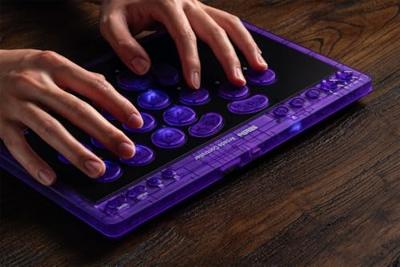 8Bitdo Arcade Controller - Transparent Purple Signature Edition 8Bitdo Arcade Controller - Transparent Purple Signature Edition