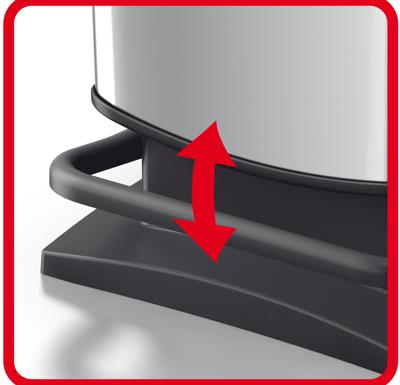 Rotho Paso Pedaalemmer 40L Rood Metallic