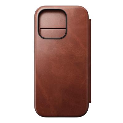 Nomad Modern Horween lederen folio iPhone 16 Pro - Olde Dublin