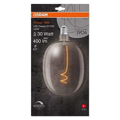 OSRAM HOMELIGHTING 4058075761919 LED-lamp Energielabel G (A - G) E27 Spiraal 4.8 W = 30 W Warmwit (Ø x h) 170 mm x 170 mm 1 stuk(s)