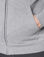 SALE! Clique 021034 Basic Hooded Sweater Met Rits - Grijs Melange - Maat S - thumbnail