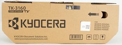 Kyocera Toner TK-3160 Origineel Zwart 12500 bladzijden 1T02T90NL0