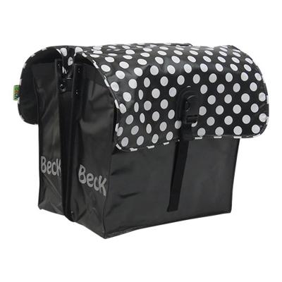 Dubbele Fietstas Small White Small Dots