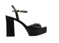 Unisa Vadilo leren sandalettes zwart - thumbnail