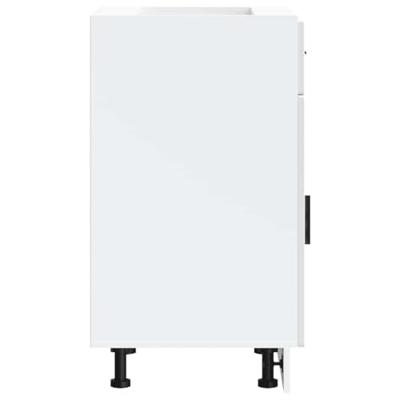 Keuken onderkast "Porto" bewerkt hout hoogglans wit