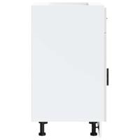 Keuken onderkast "Porto" bewerkt hout hoogglans wit - thumbnail