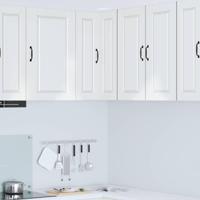 Keukenkast met plank Hoogglans wit 57 x 57 x 80 cm Bewerkt hout - thumbnail