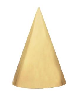 Verjaardag Hoedje Goud - 6 Stuks