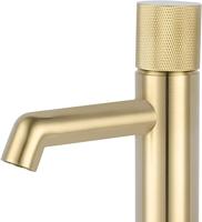 Ben Engraved Cross wastafelkraan geborsteld messing pvd-coating - thumbnail