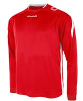 Stanno 411003 Drive Match Shirt LS - Red-White - S - thumbnail
