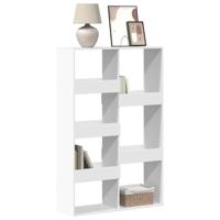 Boekenkast 100x33x155,5 cm bewerkt hout wit - thumbnail