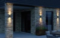 Nordlux Wandlamp Nico rond 2x GU10 antraciet IP54 - 4800918 - thumbnail
