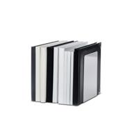 Boekensteun maul 12x12x17.5cm aluminium zilver - thumbnail