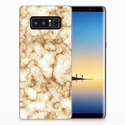 Samsung Galaxy Note 8 | TPU | Siliconen hoesje | Marmer Goud