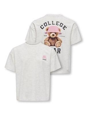 Kids ONLY winter top meisjes - grijs - KogBillie - regular fit, korte mouw