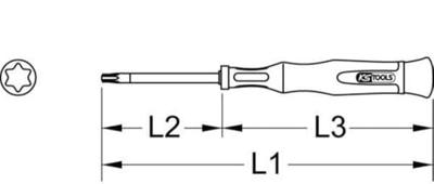 KS Tools 500.7112 Torx-schroevendraaier Grootte T 6 1 stuk(s)