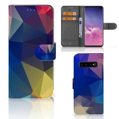 Samsung Galaxy S10 | Book Case | Polygon Dark