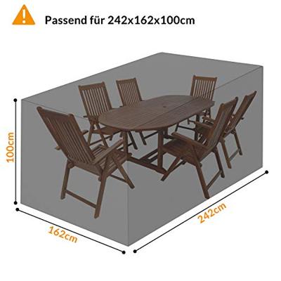 Tuinmeubelhoes Vanamo Antraciet 242x162x100cm Tuinmeubelhoes Vanamo Antraciet 242x162x100cm