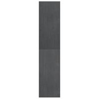 Boekenkast/kamerscherm 40x30x135,5 cm grenenhout grijs - thumbnail