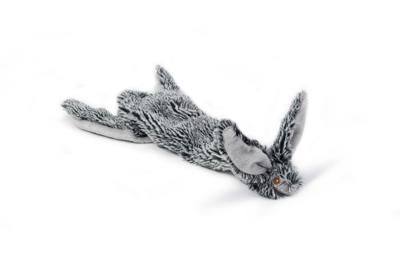 Flatino pluche hondenspeeltje konijn zwart 30 cm Flatino pluche hondenspeeltje konijn zwart 30 cm