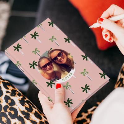 Notitieboekje bedrukken - Blanco binnenwerk - 17 x 19 cm - Hardcover