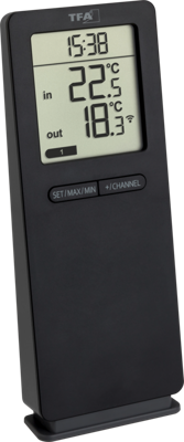 TFA Dostmann Funk-Thermometer LOGOneo 30.3071.01 Draadloze thermometer digitaal Zwart TFA Dostmann Funk-Thermometer LOGOneo 30.3071.01 Draadloze thermometer digitaal Zwart