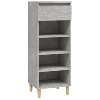 VidaXL Schoenenkast 40x36x105 cm bewerkt hout betongrijs - thumbnail