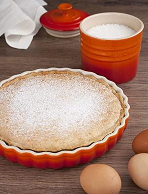 LE CREUSET - Aardewerk - Taartvorm 28cm Oranjerood
